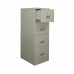 4 Drawers Filing Cabinet with Recess Handle